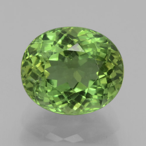Apatita verde natural 2,18ct, corte oval, VS-SI