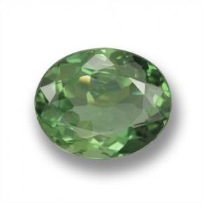 Apatita verde natural 1,38ct, corte oval, VS-SI