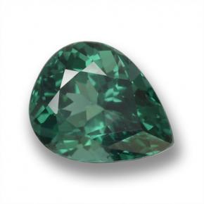 Apatita verde natural 1,17ct, formato de pêra, VS