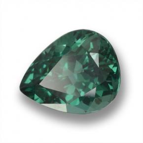 Apatita verde natural 1,17ct, formato de pêra, VS