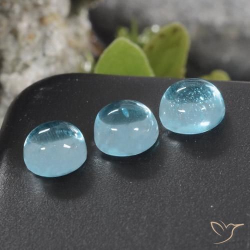 Pedras preciosas de Apatita Azul Maya Profundo natural de 1.46 ct, Redondo, Transparente