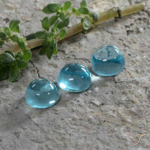 1.51ctw Natural Aqua Blue Apatita, Redondo, Transparente