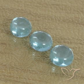 Pedras preciosas de Apatita Azul-esverdeado natural de 1.60 ct, Redondo, Transparente