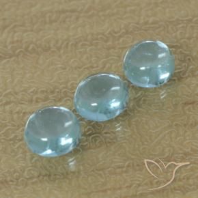 Pedras preciosas de Apatita Azul-esverdeado natural de 1.60 ct, Redondo, Transparente