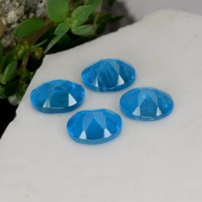 Pedras preciosas de Apatita Azul natural de 1.52 ct, Corte Oval, VS-SI