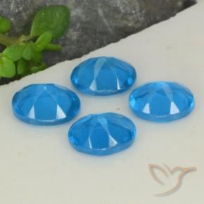 Pedras preciosas de Apatita azul intenso natural de 1.43 ct, oval, VS-SI