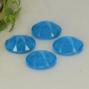 Pedras preciosas de apatita azul natural de 1,60 ct, corte oval, VS-SI