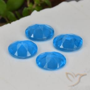 Pedras preciosas de Apatita azul intenso natural de 1.40 ct, oval, VS-SI
