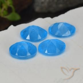 Pedras preciosas de Apatita azul intenso natural de 1.48 ct, oval, VS-SI