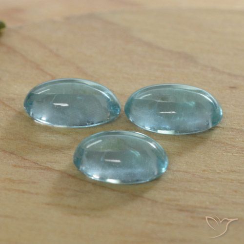 1.25ctw Natural Azul esverdeado brilhante Apatita, oval, Transparente