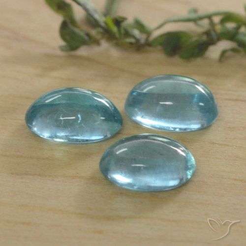 1.43ctw Natural Azul esverdeado brilhante Apatita, oval, Transparente