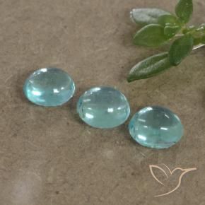 Pedras preciosas de Apatita Tom azul elétrico natural de 1.10 ct, oval, Transparente
