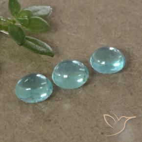 Pedras preciosas de Apatita Tom azul elétrico natural de 1.10 ct, oval, Transparente