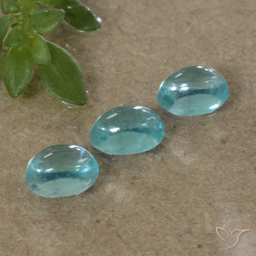 1.14ctw Natural Azul médio Apatita, oval, Transparente