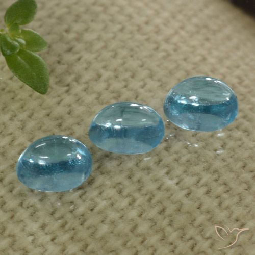 1.32ctw Natural Verde azul claro médio Apatita, oval, Transparente