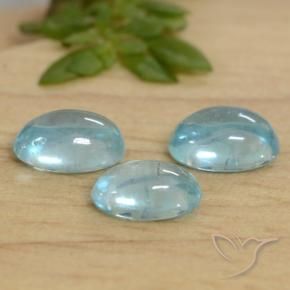 Pedras preciosas de Apatita Azul claro natural de 1.50 ct, oval, Transparente