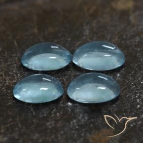 Pedras preciosas de Apatita Azul claro natural de 1.10 ct, oval, Transparente