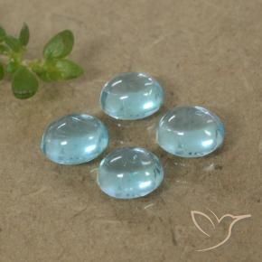 Pedras preciosas de Apatita Azul claro natural de 1.50 ct, oval, Transparente