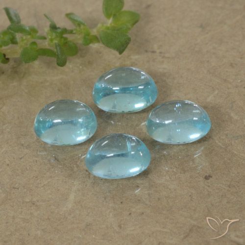 1.59ctw Natural Azul Esverdeado Claro Apatita, oval, Transparente