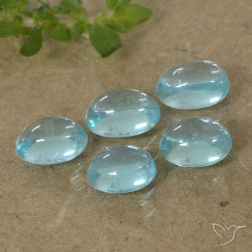1.54ctw Natural Azul Apatita, oval, Transparente