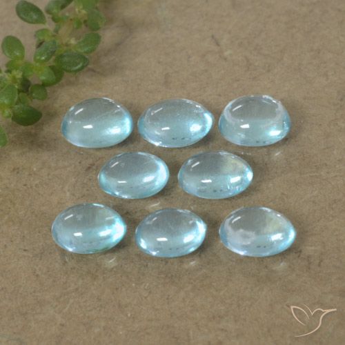 2.08ctw Natural Azul claro Apatita, oval, Transparente