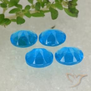 Pedras preciosas de Apatita Azure Profundo natural de 1.57 ct, oval, VS-SI