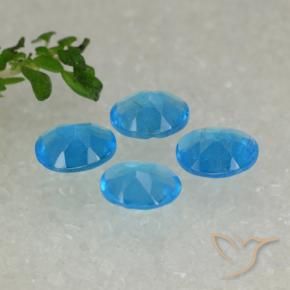 Pedras preciosas de Apatita Azul médio natural de 1.32 ct, oval, VS-SI