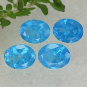Pedras preciosas de Apatita Azul natural de 1.43 ct, Corte Oval, VS-SI
