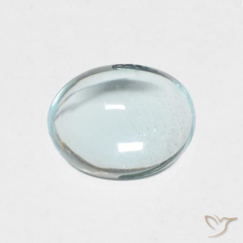 1.21ct Natural Azul-verde claro Apatita, oval, Transparente