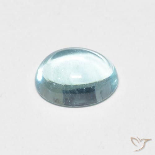 Apatita Azul-verde claro Natural 1.21ct, oval, Transparente