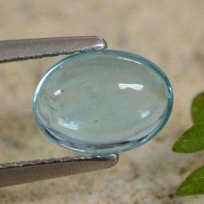 Apatita azul natural 1,07ct, corte oval, transparente