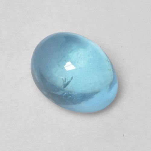 Apatita Azul claro Natural 1.10ct, Corte Oval, Transparente