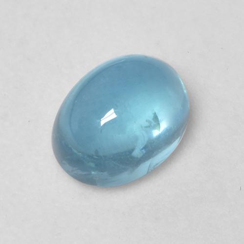 Apatita Azul claro Natural 1.10ct, Corte Oval, Transparente