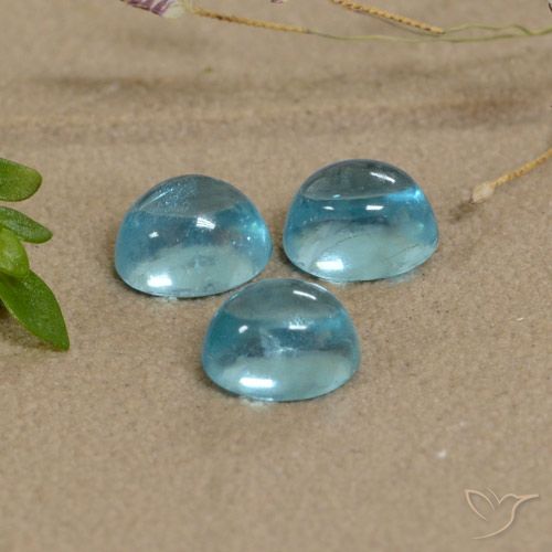 1.78ctw Natural Azul médio Apatita, oval, Transparente