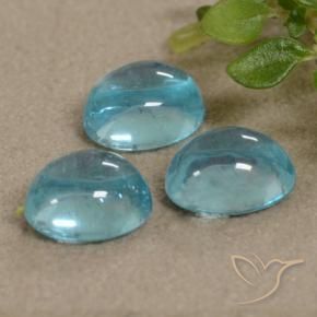 Pedras preciosas de Apatita Azul claro natural de 2.18 ct, oval, Transparente