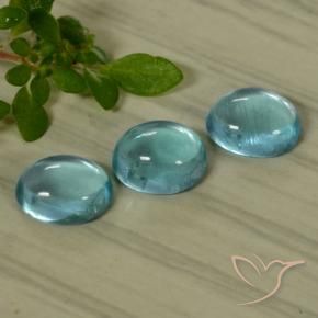 Pedras preciosas de Apatita Azul claro natural de 1.82 ct, oval, Transparente