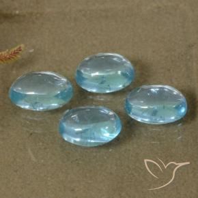Pedras preciosas de Apatita Azul Esverdeado Claro natural de 2.02 ct, oval, Transparente