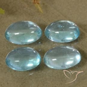 Pedras preciosas de Apatita Azul claro natural de 1.93 ct, oval, Transparente