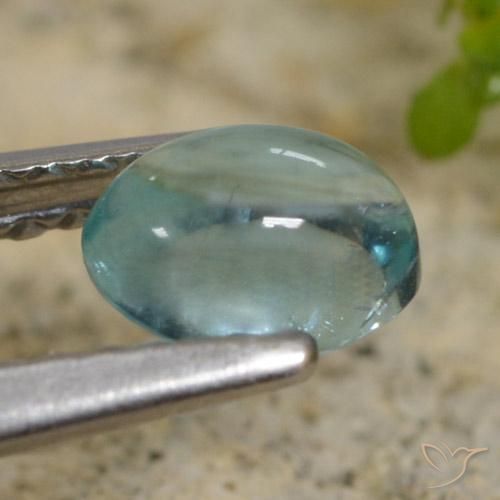 Apatita Teal Claro Natural 0.62ct, oval, Transparente