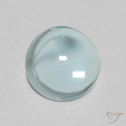Apatita Azul-verde claro Natural 0.69ct, Redondo, Transparente