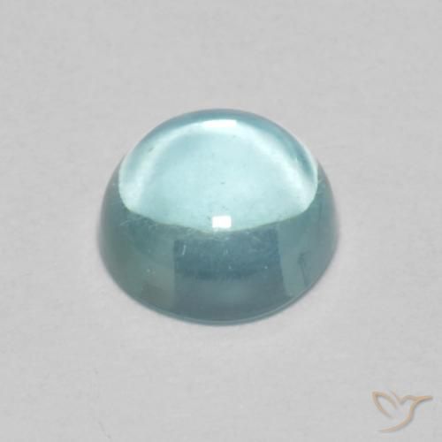 Apatita Azul-verde claro Natural 0.69ct, Redondo, Transparente