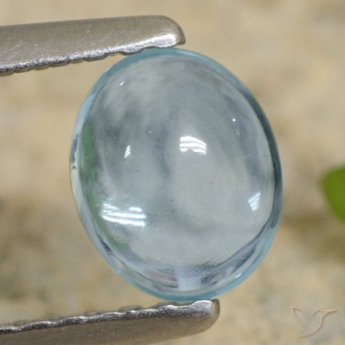 0.66ct Natural Teal Claro Apatita, oval, Transparente