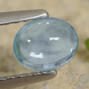 Apatita Teal Claro Natural 0.66ct, oval, Transparente