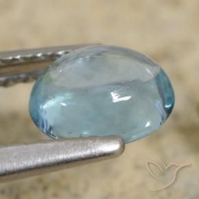 Apatita Teal Claro Natural 0.66ct, oval, Transparente