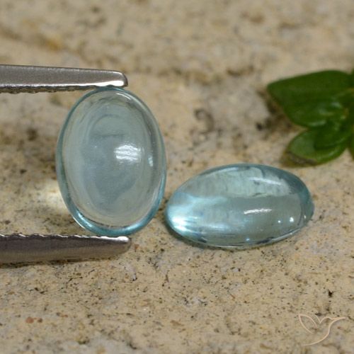 1.44ctw Natural Verde azul pálido Apatita, oval, Transparente