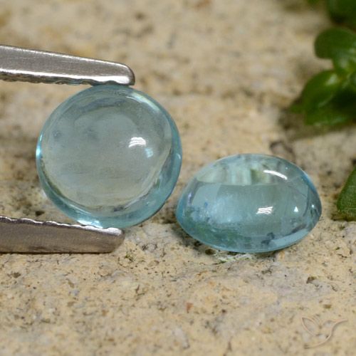 1.96ctw Natural Médio Azul Verde Apatita, Redondo, Transparente