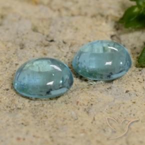 Pedras preciosas de Apatita Médio Azul Verde natural de 1.96 ct, Redondo, Transparente