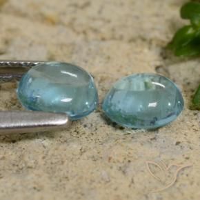 Pedras preciosas de Apatita Médio Azul Verde natural de 1.96 ct, Redondo, Transparente