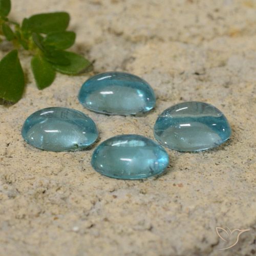 1.87ctw Natural tom azul-petróleo Apatita, oval, Transparente