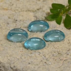 Pedras preciosas de Apatita tom azul-petróleo natural de 1.87 ct, oval, Transparente